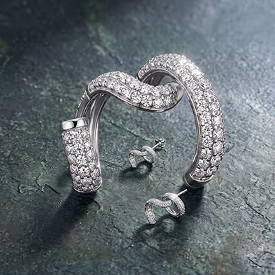 silver earrings
