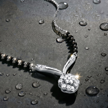 silver mangalsutra